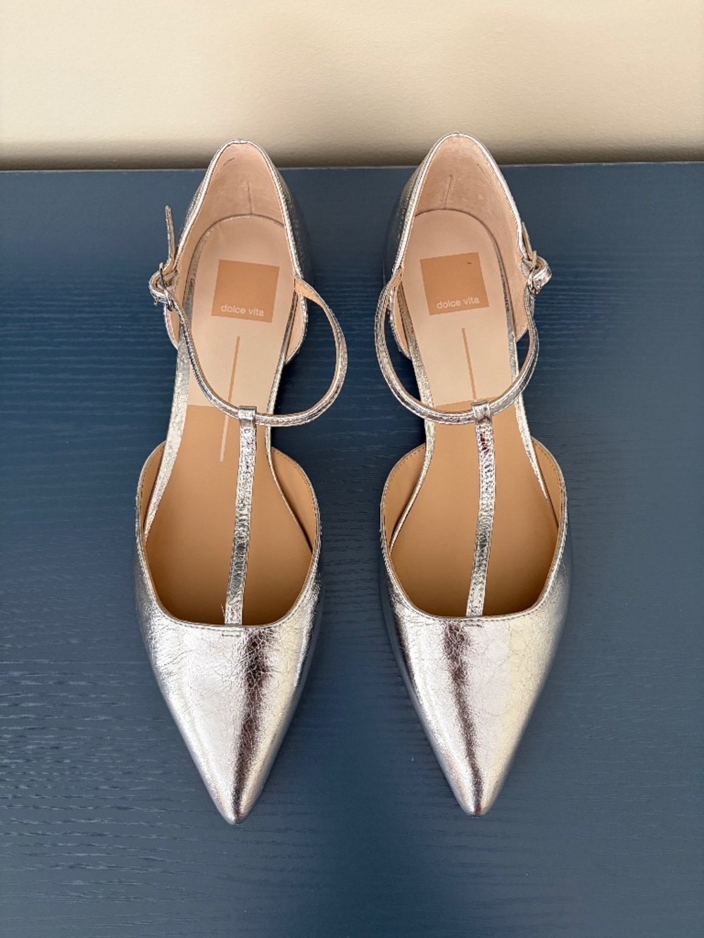 Dolce Vita t strap point toe ballet flat